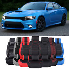 Deluxe Pu Leather Car Seat Covers 25-seats Cushion For Dodge Charger Srt Sxt
