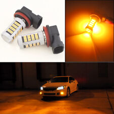 2 Amber Yellow H11 H8 Car Truck Pickup Fog Lights Driving Lamps 92-smd Led Bulbs