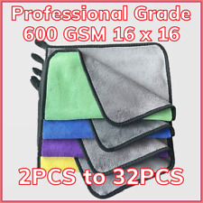 16 X 16 Microfiber Cloth 6 Pack 600 Gsm No Scratch Car Polishing Colors Vary