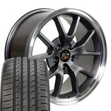 Anthracite 18x9 Wheels 24540zr18 Tires Fit 1994-2004 Ford Mustang Fr500 Set