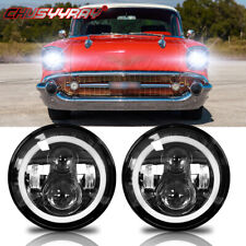 7inch Halo Led Headlights Fits For 1947-1957 Chevrolet Truck Gmc Pickup New