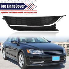 Passenger Side For Vw Passat 2012-2015 Front Bumper Fog Light Cover Chrome Trim
