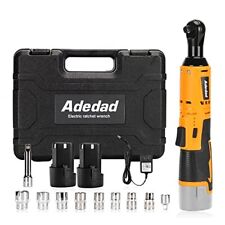 Adedad Cordless Electric Ratchet Wrench Set 38 Power Ratchet Wrench 40 Ft-l...