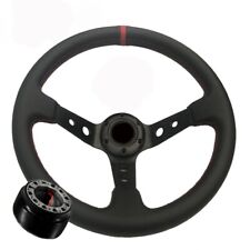 Dc Eg Ej Eh Civic Integra Del Sol Black On Black Deep Dish Steering Wheel Hub