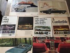 1967 Chevrolet Impala Caprice Convertible Originalcar Ad Print Lot Of 8 1966