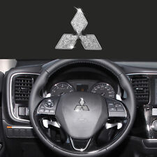 Car Steering Wheel Decal Decorative Diamond Sticker Fit For Mitsubishi 