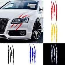 2 Pcs Monster Claw Scratch Decal Reflective Sticker For Car Headlight Decor Us