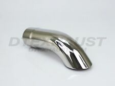 Vintage Dt-202090td Turn Down Stainless Exhaust Tip 2 Inlet 2.25 Outlet 9 L