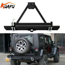New Rear Bumper W Tire Carrier D-ring For 87-96 Yj 97-06 Tj Jeep Wrangler