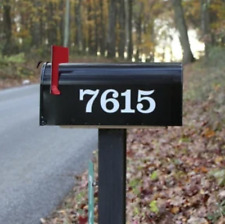 Set Of 2 Custom Mailbox Numbers Vinyl Decals Stickers - Choose Size Color