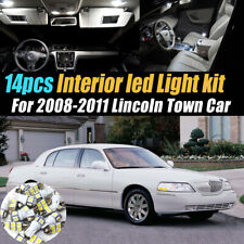 14pc Super White Car Interior Led Light Bulb Kit For 2008-2011 Lincoln Town Car