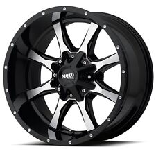 17 Inch Black Wheels Rims Chevy Gmc C1500 5x5 Lug Moto Metal Mo970 17x8 0mm