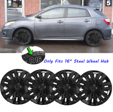 Set Of 4 16 Wheel Covers Full Hub Caps R16 Tire Steel Rim For Toyota Matrix