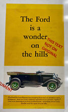Original 1931 Ford De Luxe Phaeton Leafletbrochure
