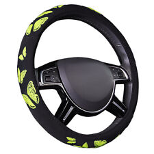 Carpass 2020 Beautiful Butterfly Yellow Car Steering Wheel Covers For Car Truck