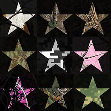 Camouflage Star Sticker Buy 1 Get 1 Free Vinyl Five Point Star Decals Bogo