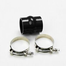 2 Straight Silicone Hose Intercooler Hump Coupler Tube Pipe 51mm Blackt Clamp