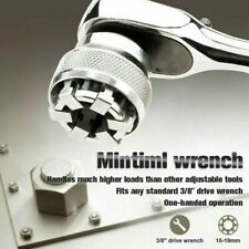 Adjustable 10-19mm Mintiml Wrench Adaptive All-fitting Socket Drill Diy Tool Set