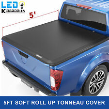 5ft Soft Roll Up Truck Bed Tonneau Cover For 2005-2024 Nissan Frontier Short Bed