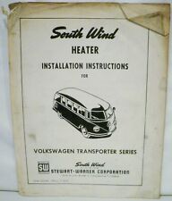 South Wind Heater Installation Instructions For Volkswagen Transporter Series