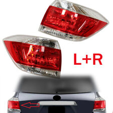 For 2011-2013 Toyota Highlander Pair Tail Lights Halogen Rear Brake Lamps Assy