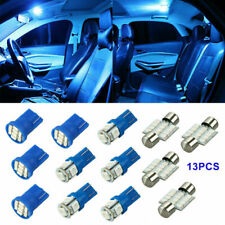 13x 8000k Car Led Interior Lights Bulbs Kit Dome License Plate Lamps Ice Blue