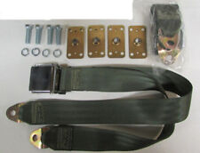 Jeep Vintage Lap Seat Belts 2 Retrofit Kit Military Olive Drab Green 74