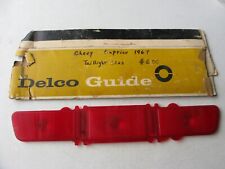 Vintage Delco Guide Tail Light Lens For 1967 Chevy Impala Caprice