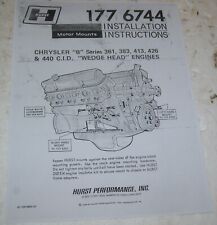 Hurst  Instructions To Put -chrysler 361 383 413 426 440 In Other Chassis