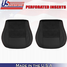 2008 2009 For Dodge Charger Rt Driver Passenger Bottom Perf Leather Covers Blk