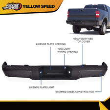 Black Complete Rear Steel Bumper Assembly Fit For 2009-2014 Ford F150 Truck