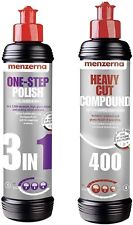 Menzerna 8oz Compound Polish Combo 3 In 1 Medium And 400 Heavy Cut