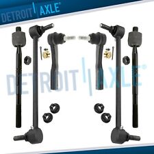 Front Inner Outer Tie Rod Sway Bar End Links For 2013 2014 2015 Chevrolet Malibu