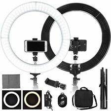 19 Led Smd Ring Light Kit With Stand Dimmable 6000k For Makeup Phone Camera