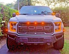 2017 2018 2019 2020 Ford Raptor Mr Dual Cree Hood Mount 80w Kit With Amber Drl