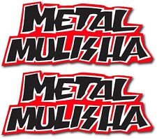 2x Metal Mulisha Logo Decal Sticker Us Made Car Window Motorcycle Quad Truck Atv