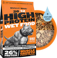 Bully Max Wet Dog Food - Instant Fresh Dehydrated High Protein Puppy Adult Dog