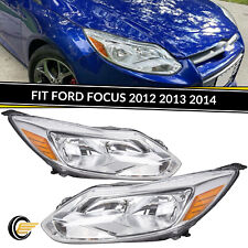 Fit 2012-2014 Ford Focus Headlights Headlamp Assembly Leftright Light Wblub