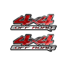 4x4 Off Road Chameleon Camo Red Decals Bedside Truck Sticker - 2 Pack A57blo