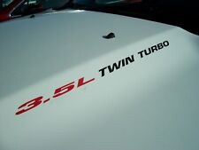 3.5l Twin Turbo Pair Hood Decals Emblem Ford F150 Truck Ecoboost V6