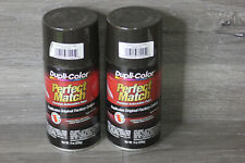 2 Cans Dupli-color Universal Black Metallic Perfect Match Spray Paint 8 Oz