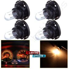 4pcs Warm White T5t4.7 Neo Wedge Bulbs Cluster Dash Hvac Climate Control Lights
