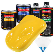 Sunshine Yellow Quart Urethane Basecoat Clearcoat Car Auto Body Paint Kit