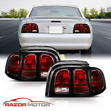 1994 1995 1996 1997 1998 For Ford Mustang Smoke Red Brake Tail Lights Lamps Pair