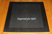 Original 1973 Chrysler Imperial Deluxe Sales Brochure Catalog Lebaron