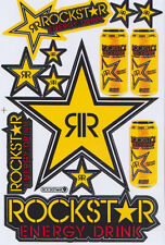 New Rockstar Energy Motocross Racing Graphic Stickersdecals. 1 Sheet St202