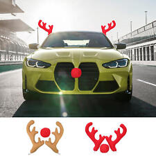 Christmas Antler Car Decorations Reindeer Antlers Nose For Car Decorations