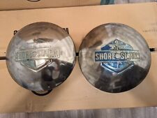 Vintage Shore Station Baby Moon Trailer Hubcaps