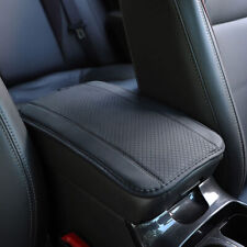 All Black Parts Leather Armrest Cushion Cover Center Console Box Mat Protector