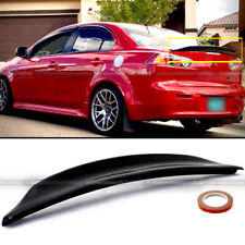 For 08-15 Lancer Evo X 10 Glossy Black Rs Style Rear Duck Trunk Wing Lip Spoiler